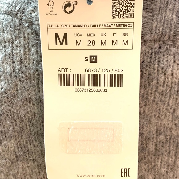 Zara Knit Oversized Crewneck Long Sweater - Picture 6 of 8